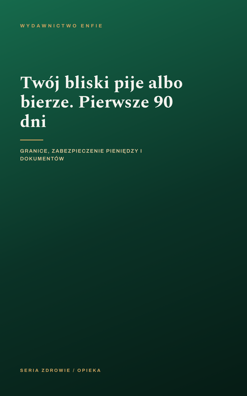 Twój bliski pije albo bierze. Pierwsze 90 dni